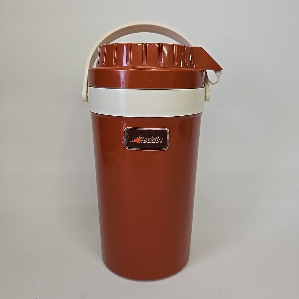 Vintage Aladdin‎ No 575 Pump-a-Drink Jug Thermos 2 Liter  1/2 Gallon